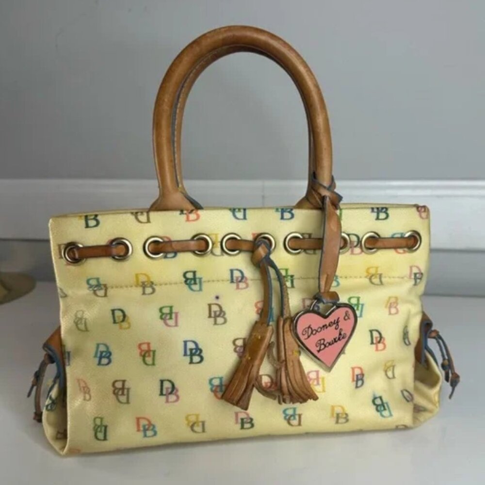 Dooney & Bourke Rainbow Vintage Satchel Shoulder Bag